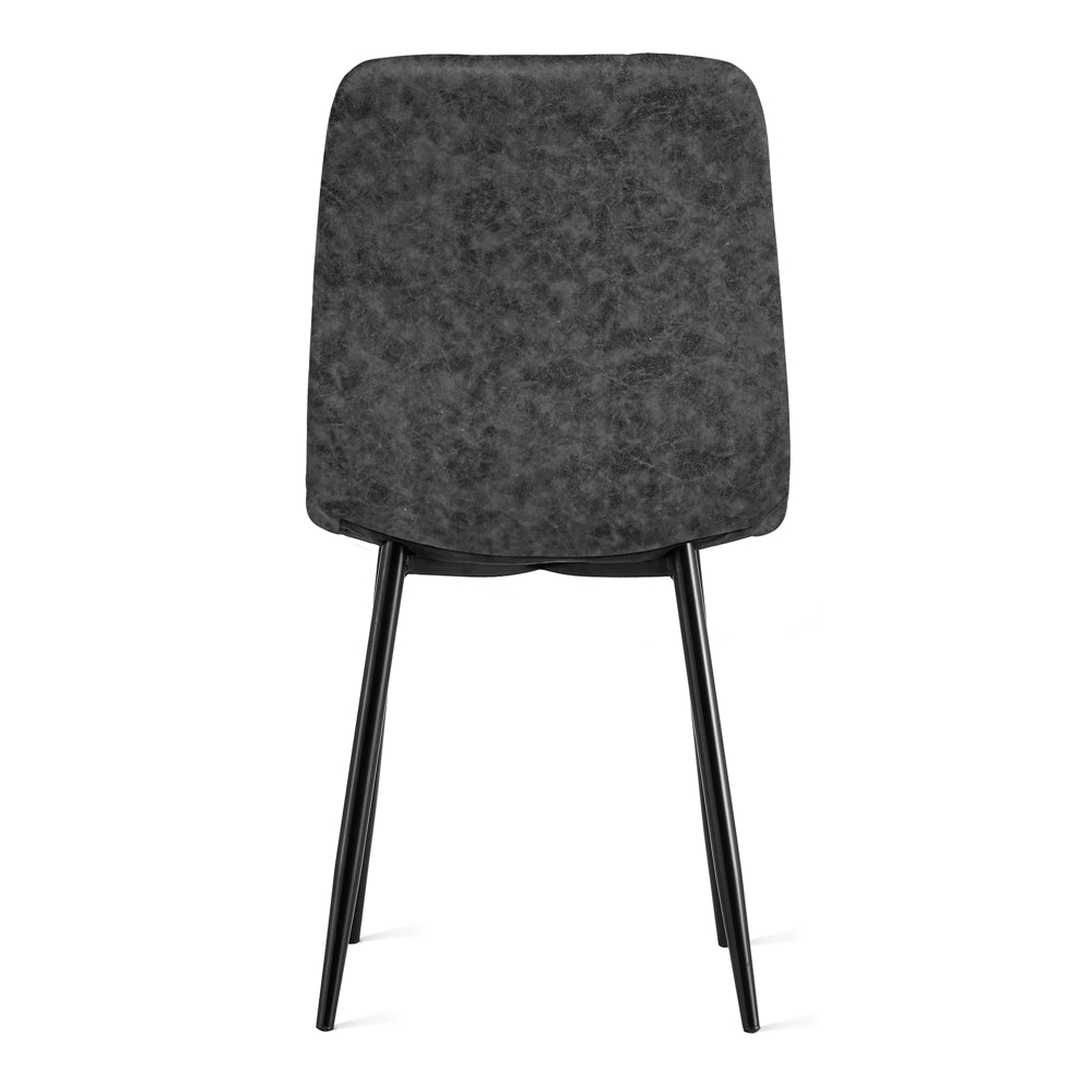 Chaise de salle à manger Yerevan Microcuir Anthracite