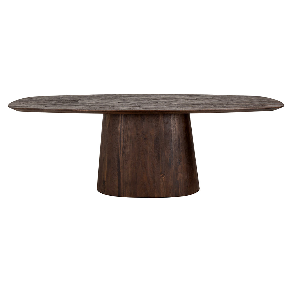 Esstisch Alix Dänisch oval 230 (Dunkelbraun)
