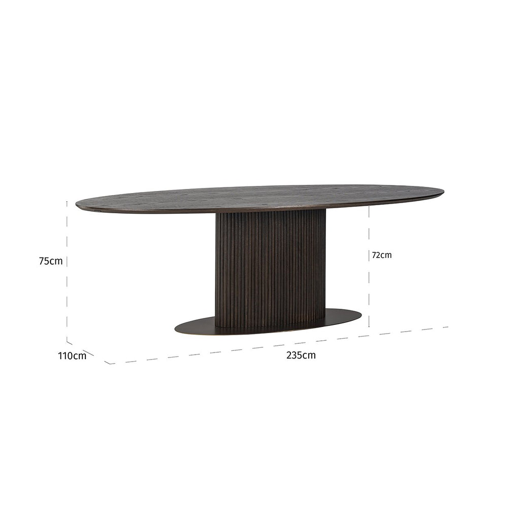 Essenstisch Luxor oval 235