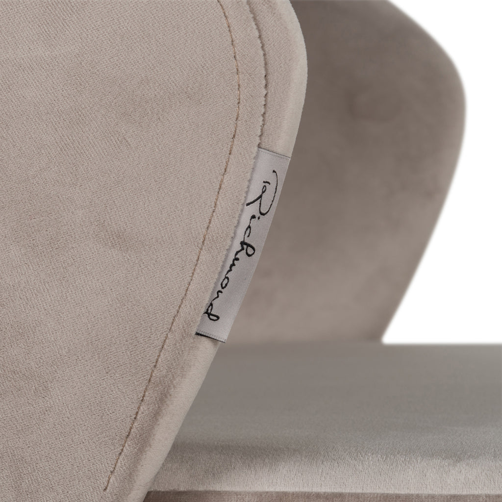 Bar stool Savoy khaki velvet