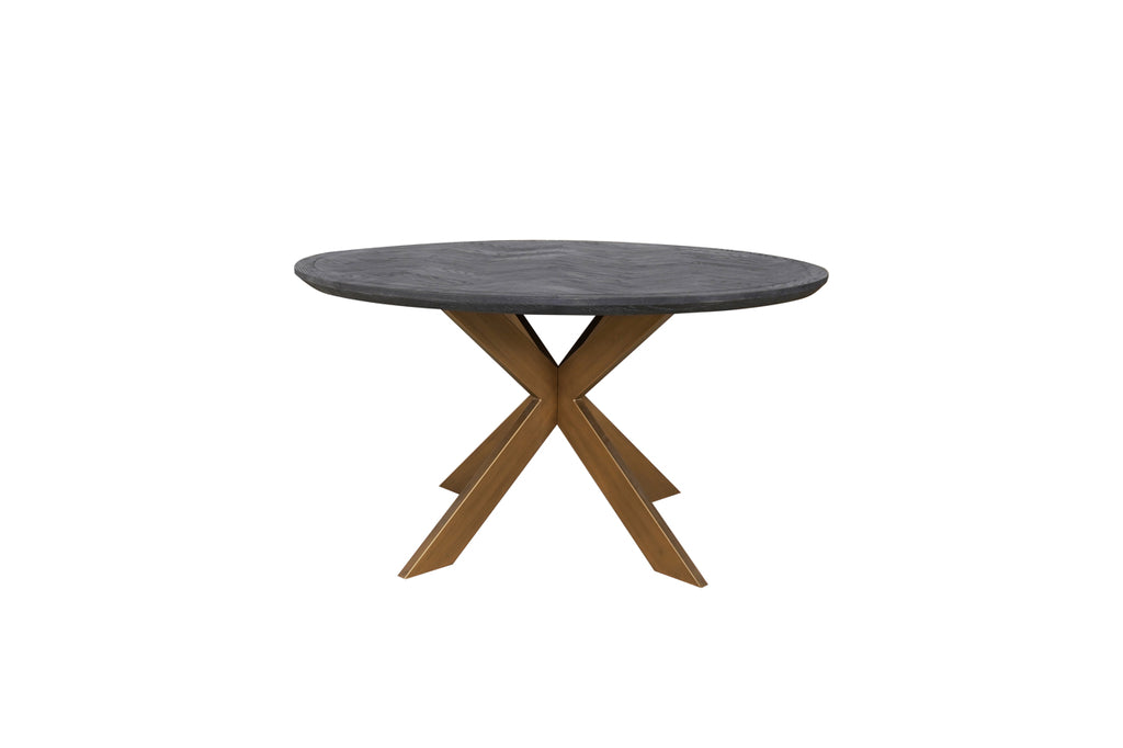 Eettafel Blackbone brass 140Ø