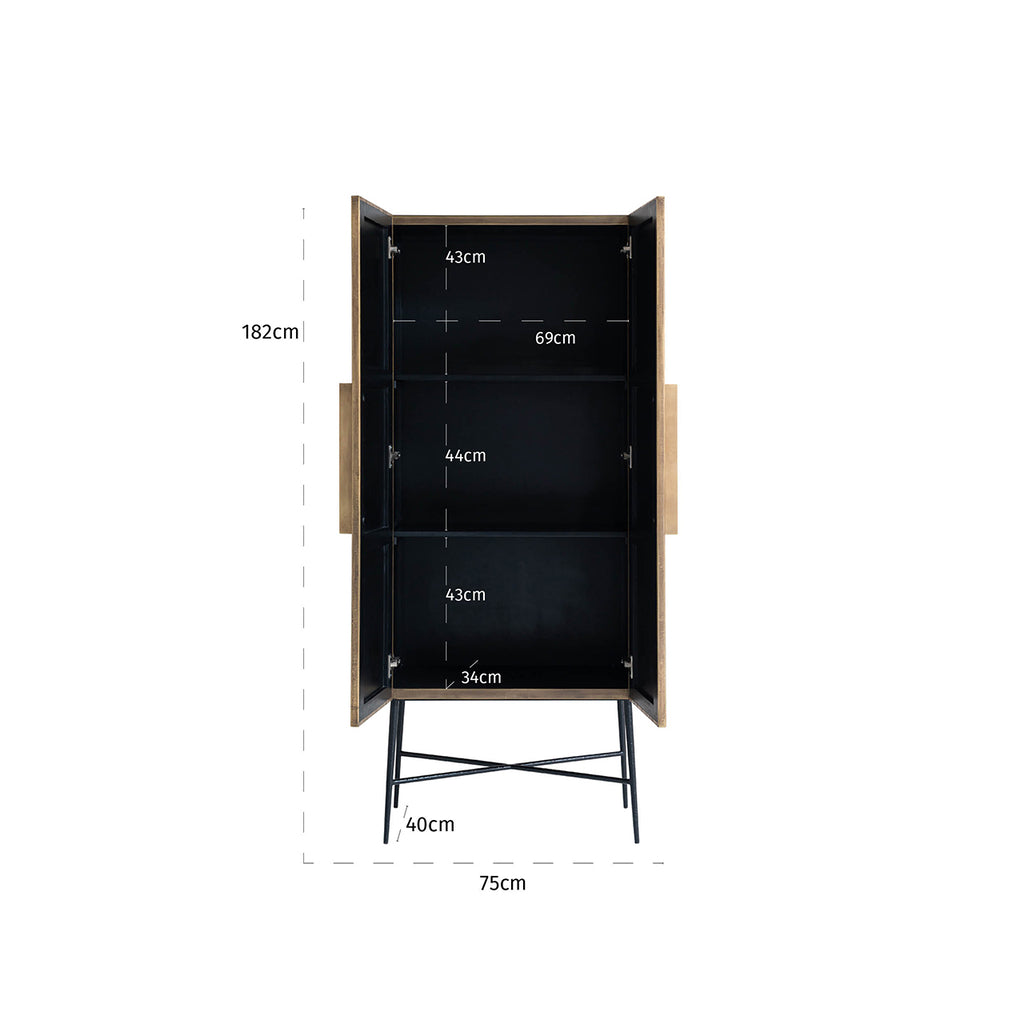 Ironville 2-door cabinet
