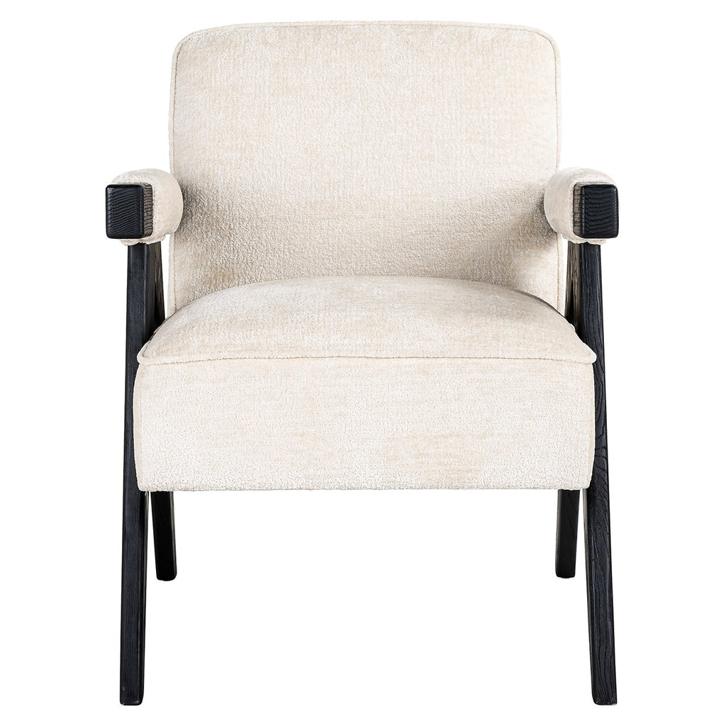 Fauteuil Cooper white chenille