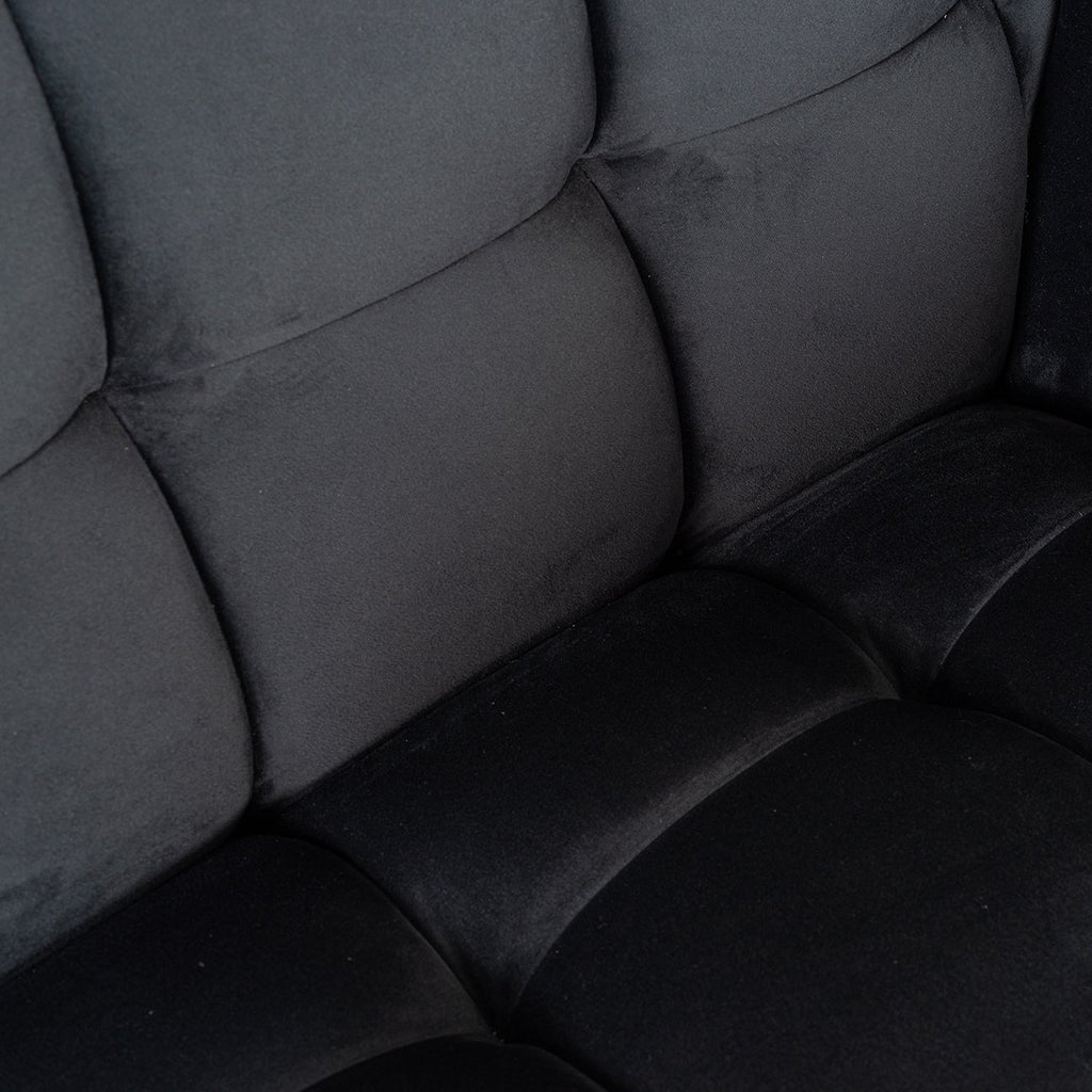 Fauteuil Huxley Antraciet velvet / Brushed gold