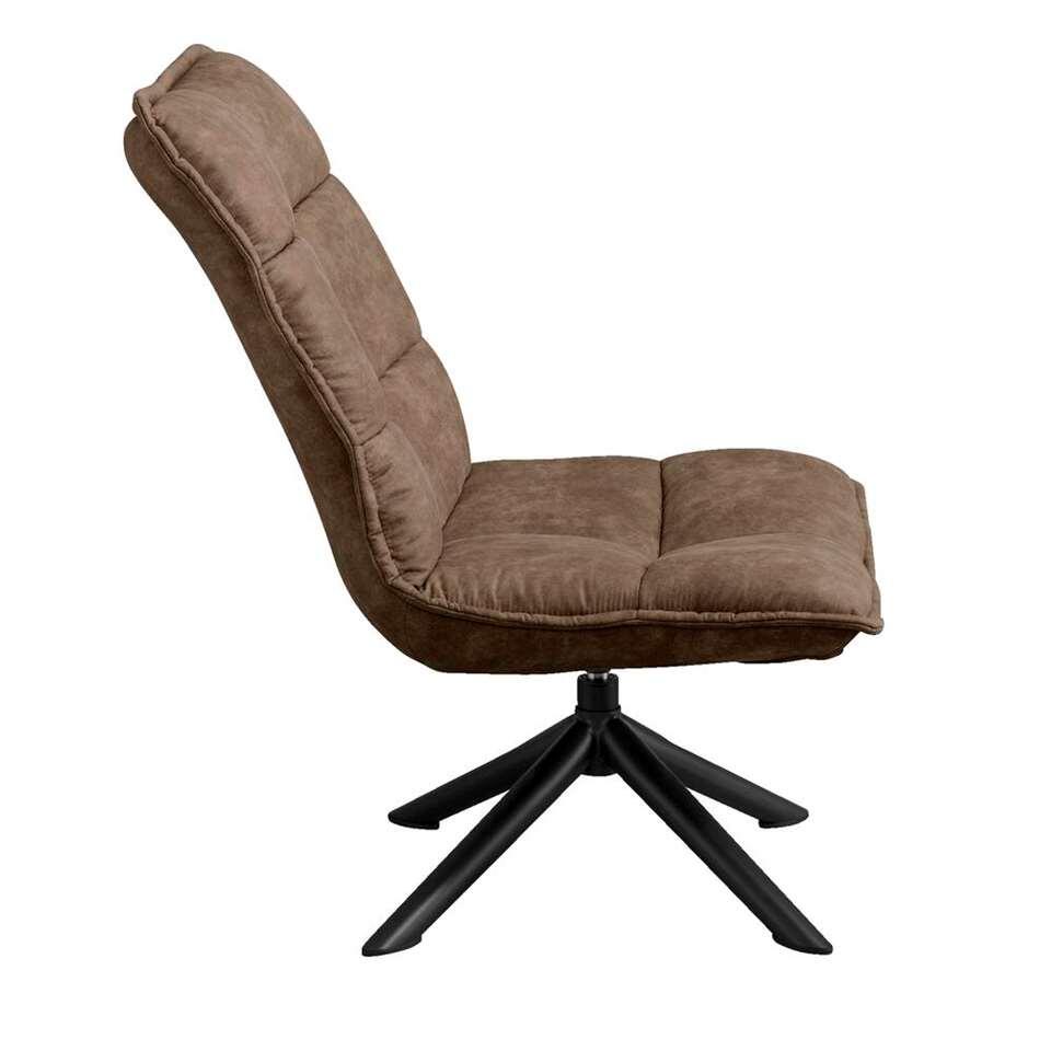 Fauteuil Lucas - Microleder Taupe
