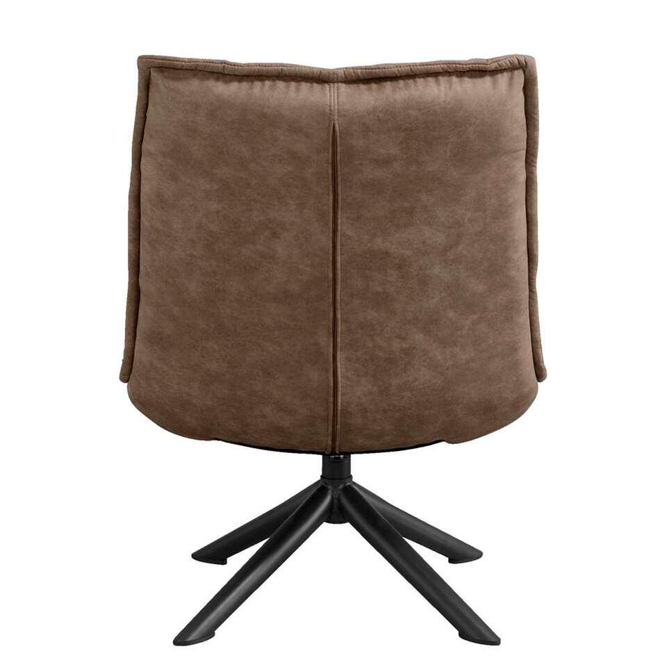 Fauteuil Lucas - Microleder Taupe