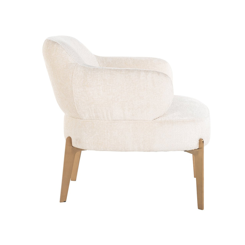 Sessel Venus weiße Chenille