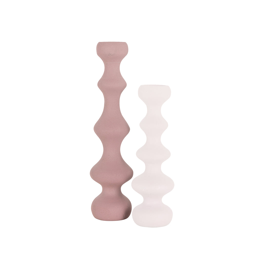 Bijou large candlestick (Pink)