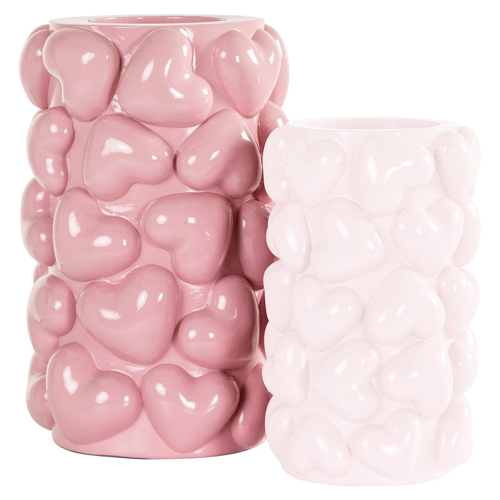 Kandelaar Emel Herzen groß (Pink)