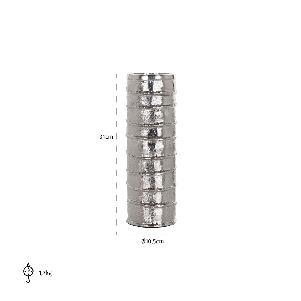Large Linde Candle Holder (Silver)
