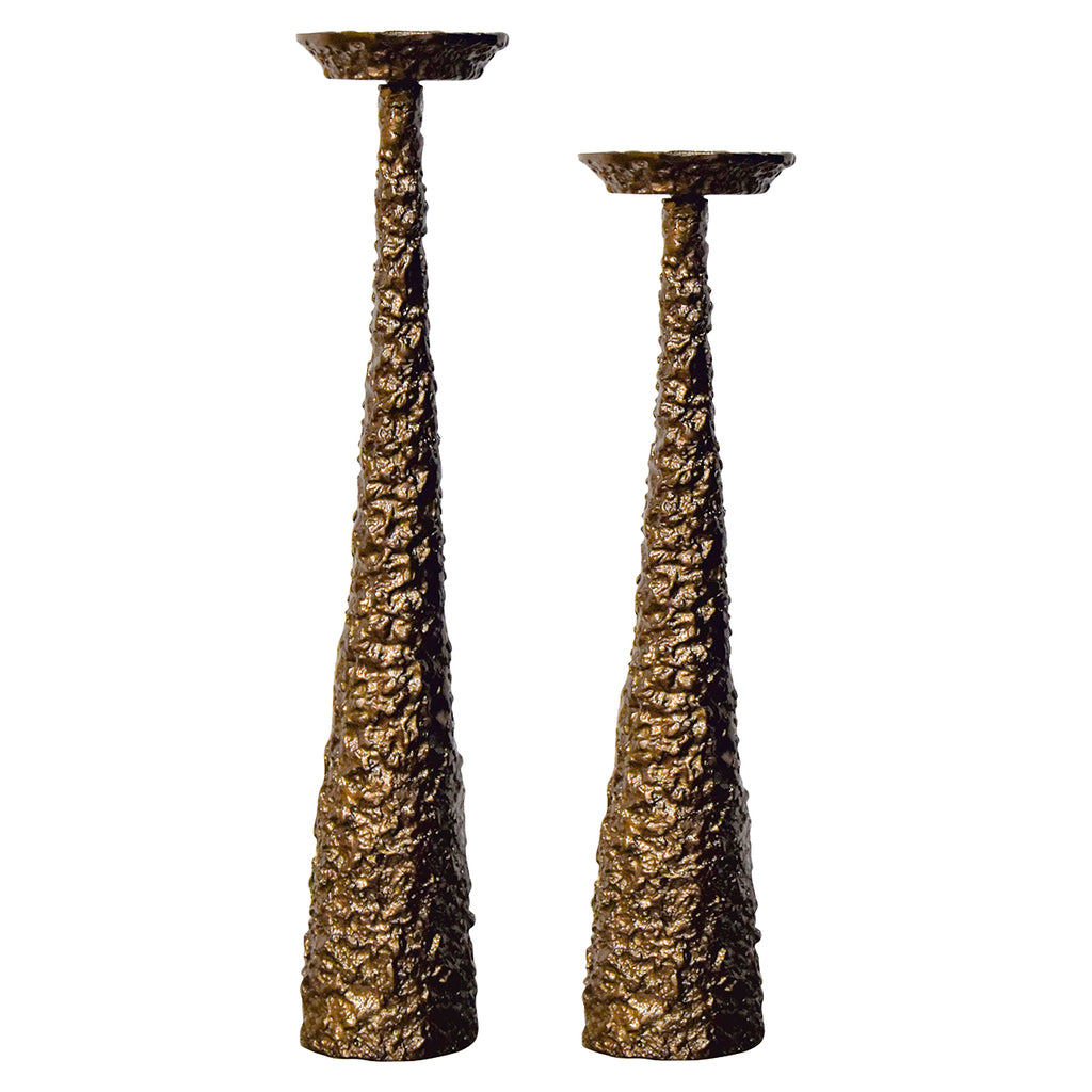Candle Holder Moan large (Brushed Gold)