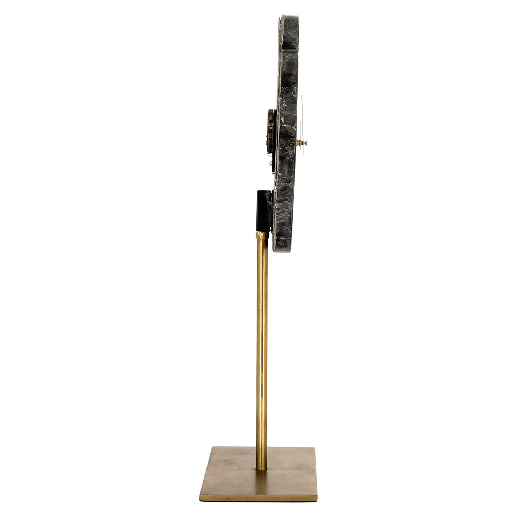 Horloge Bram avec support (Noir/or)