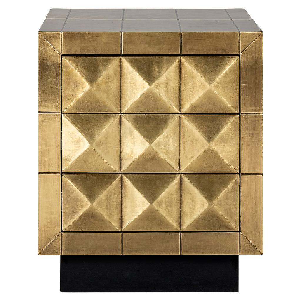 Ladenkast Collada 3-laden (Gebürstetes Gold)