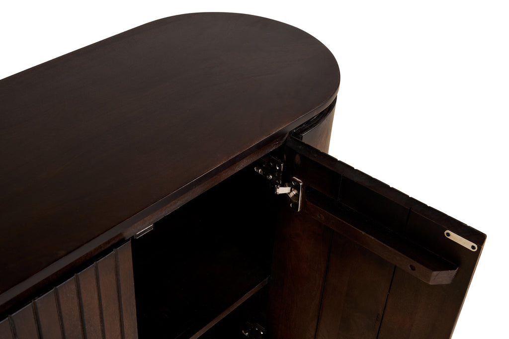 Mokka Sideboard Dunkelbraun 115cm