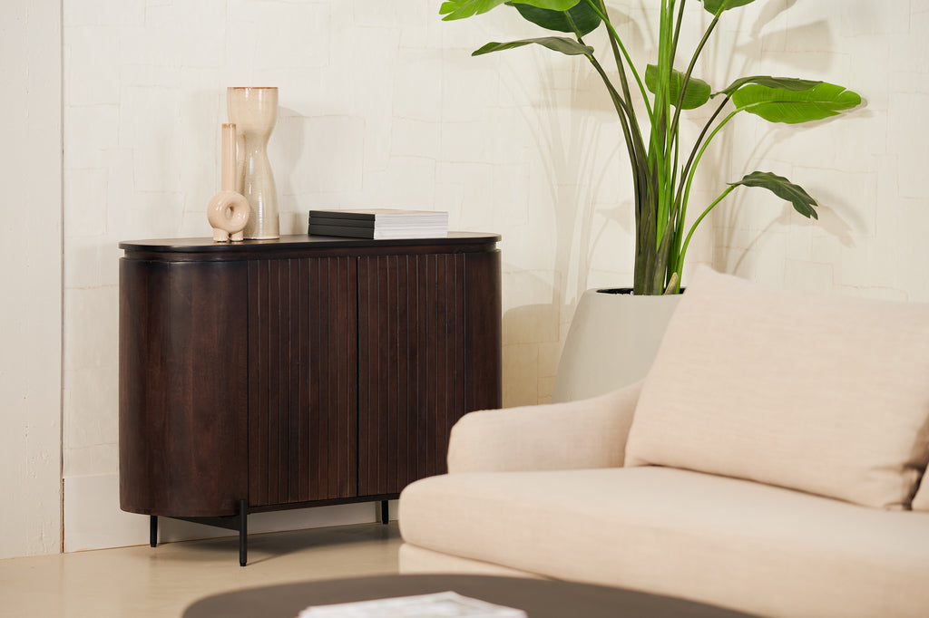 Mokka Sideboard Dunkelbraun 115cm