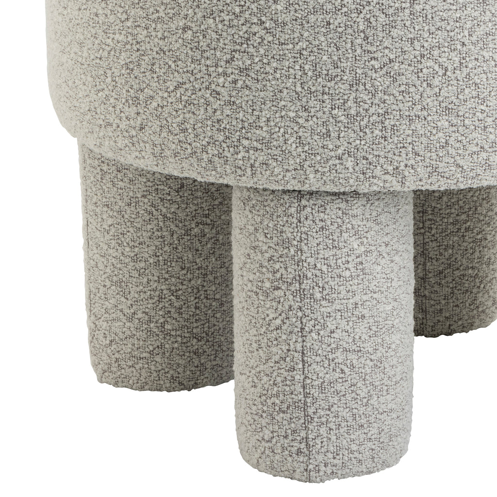 Poef Demi - Bouclé Naturel