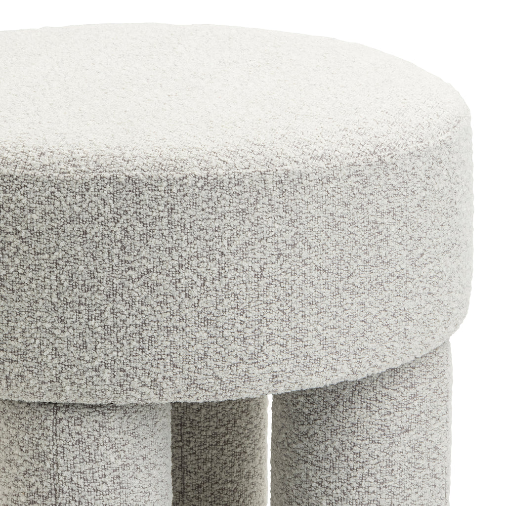 Poef Demi - Bouclé Naturel