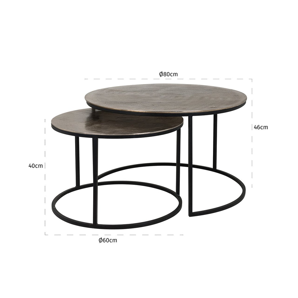 Couchtisch Asher Set von 2