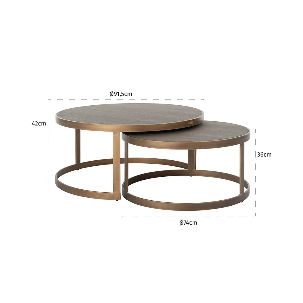 Salontisch Bloomville Set von 2