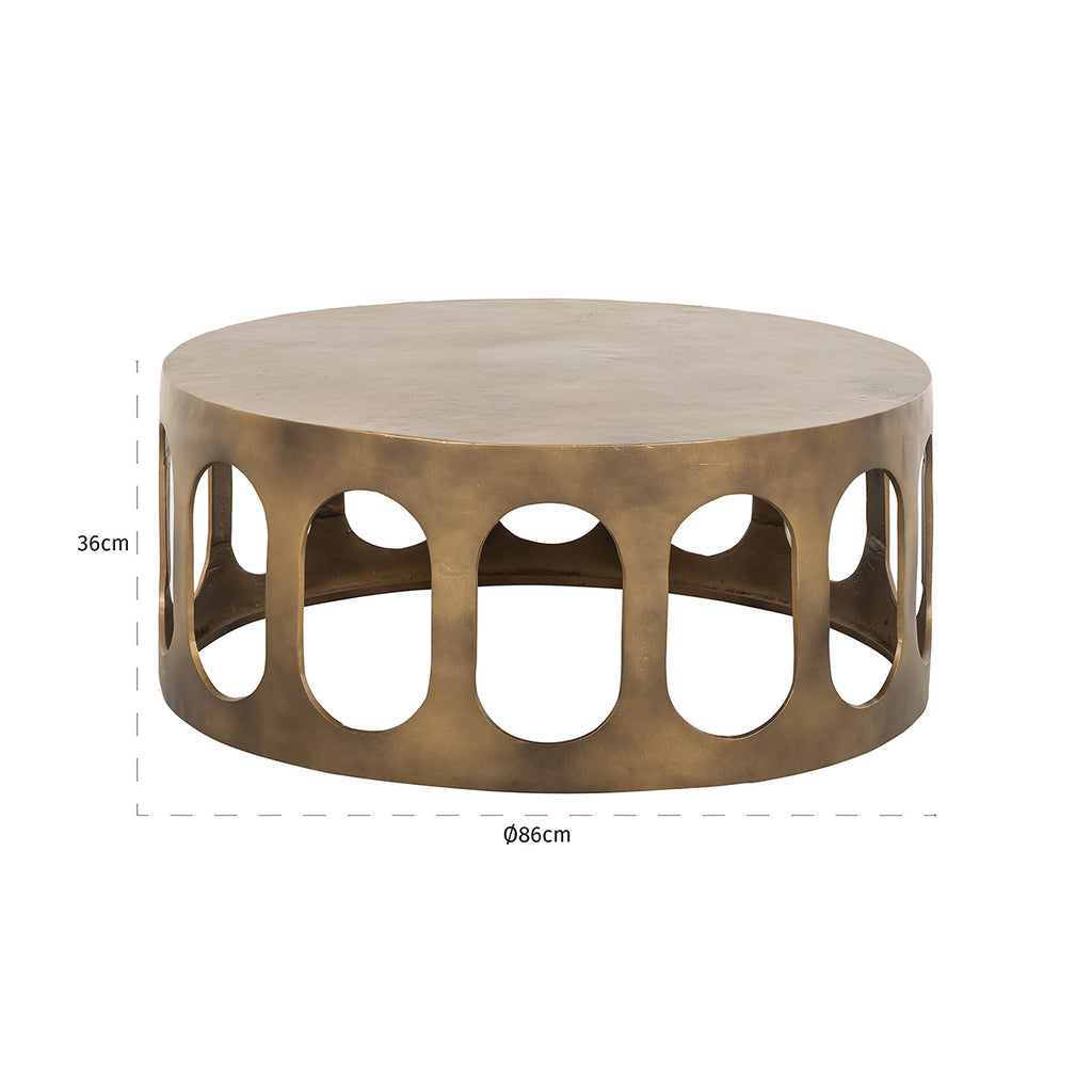 Salontisch Du Pont (Bürstetes Gold)
