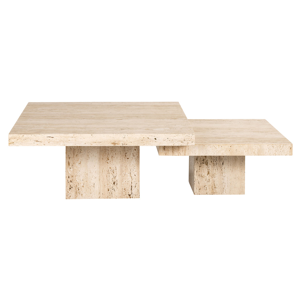 Coffee table La Cantera square set of 2