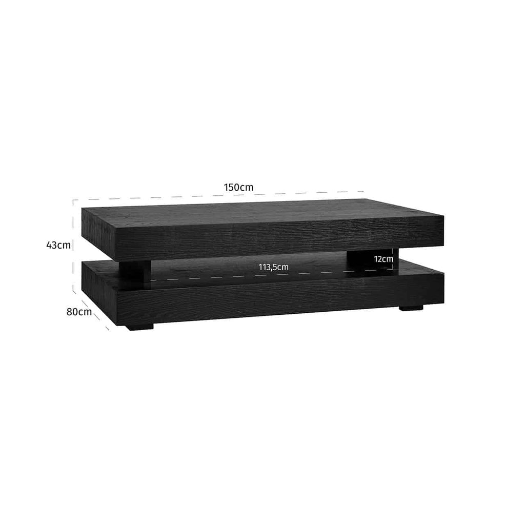 Salontisch Oakura Block H