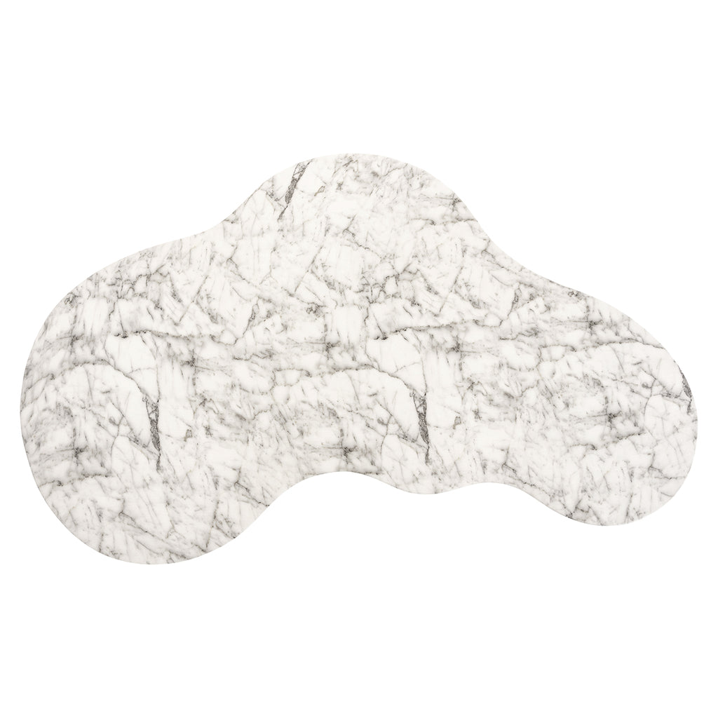 Coffee table Rockyard faux white marble (White)