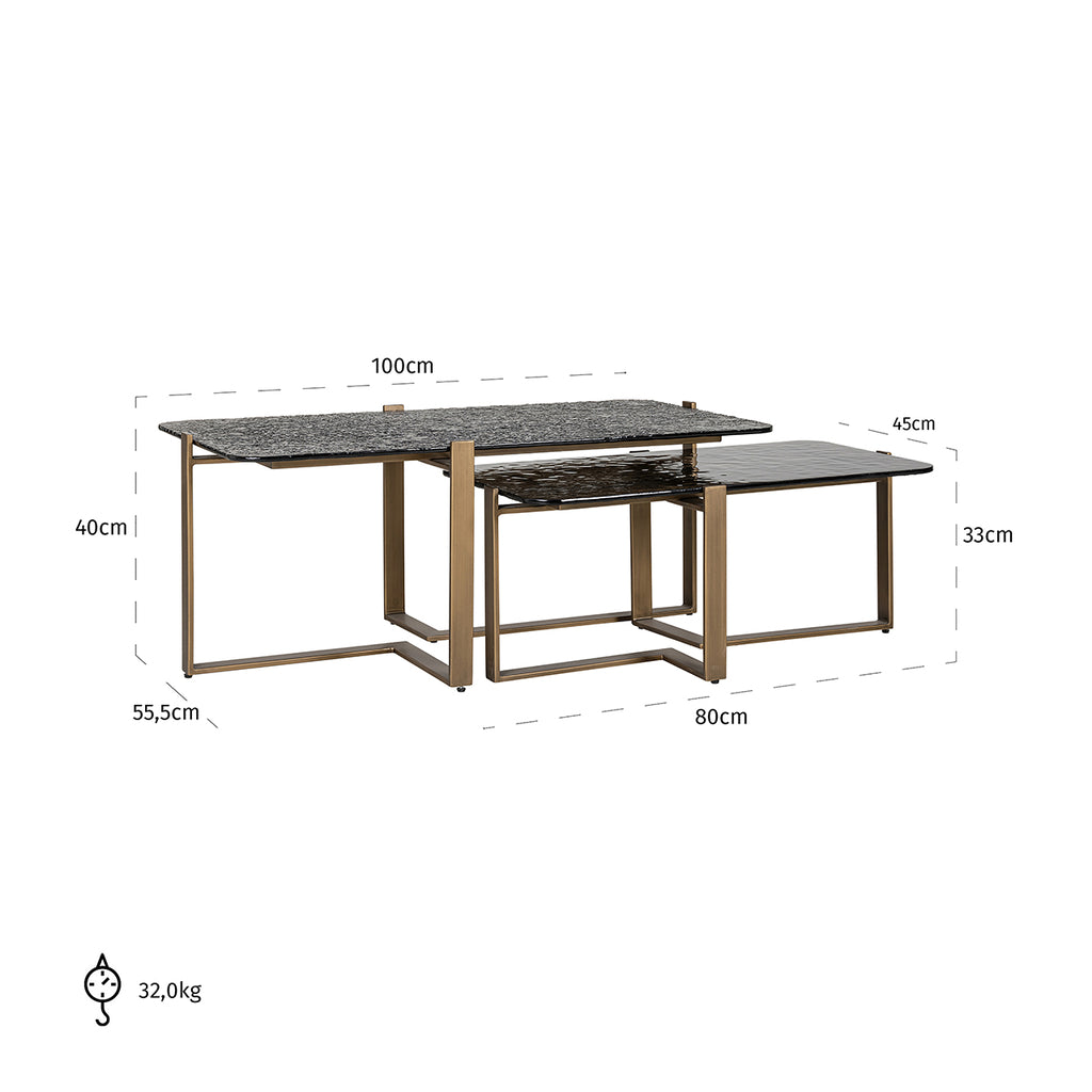 Salontisch Sterling Set von 2