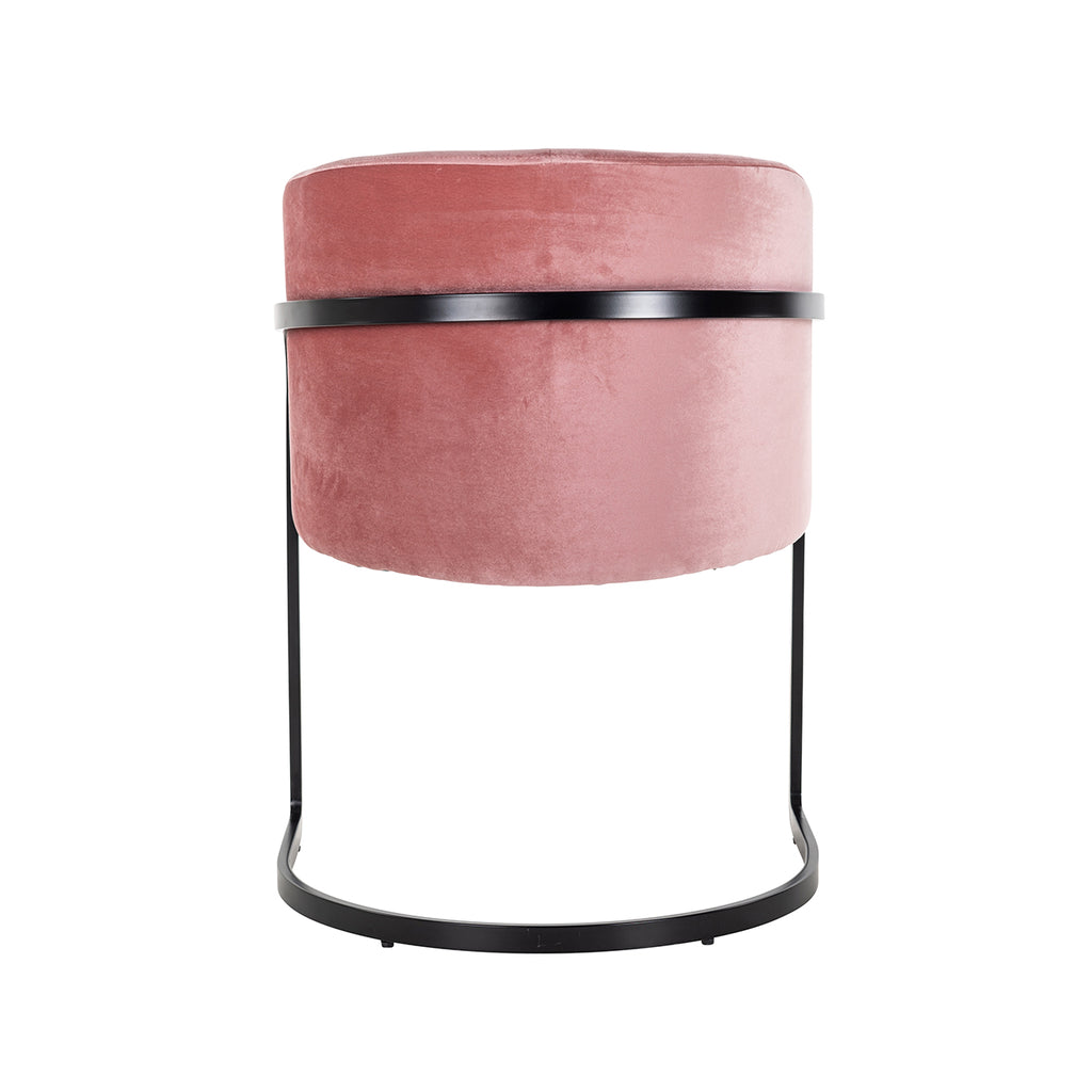 Stoel Chiara blush velvet (Genova 706 Blush)