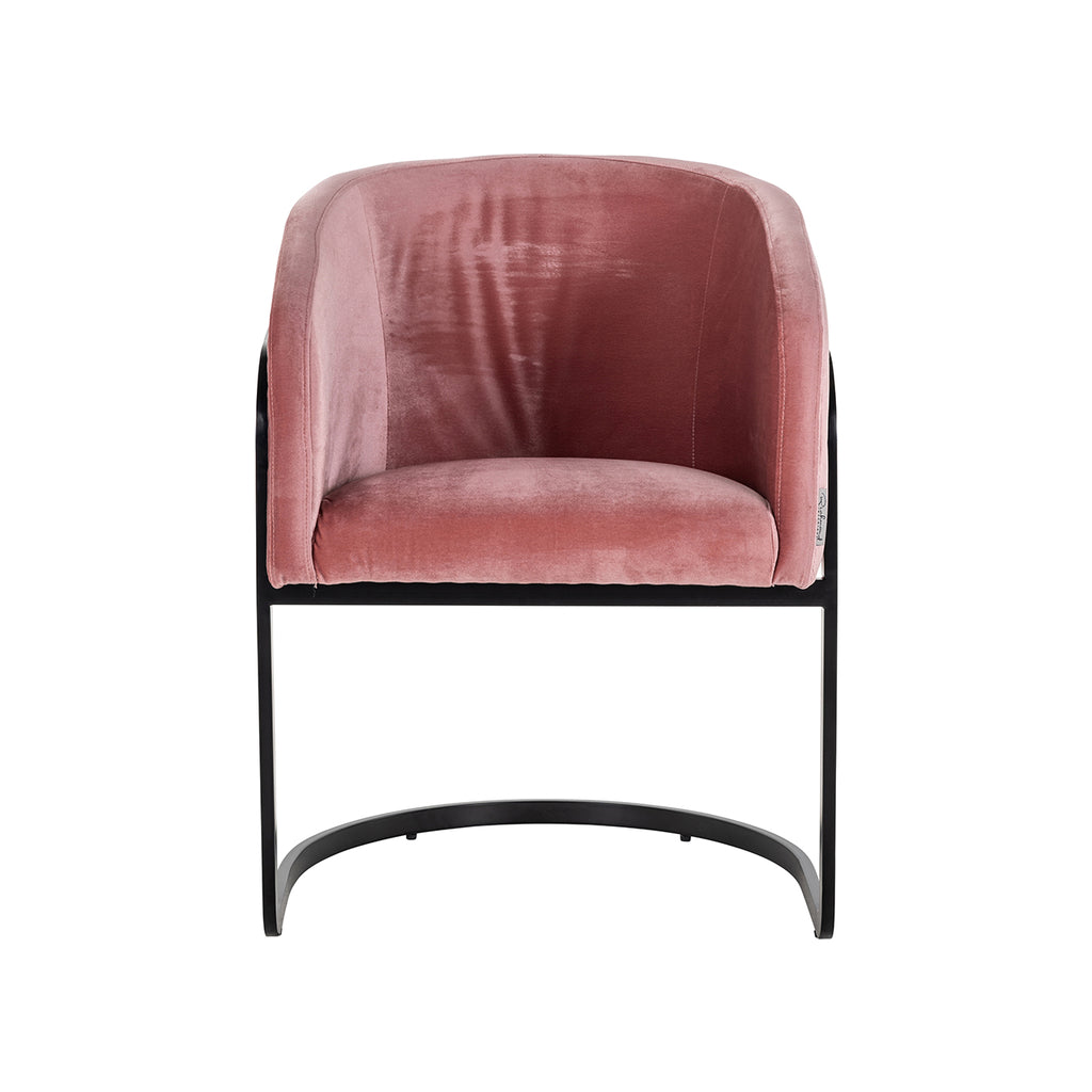 Stoel Chiara blush velvet (Genova 706 Blush)