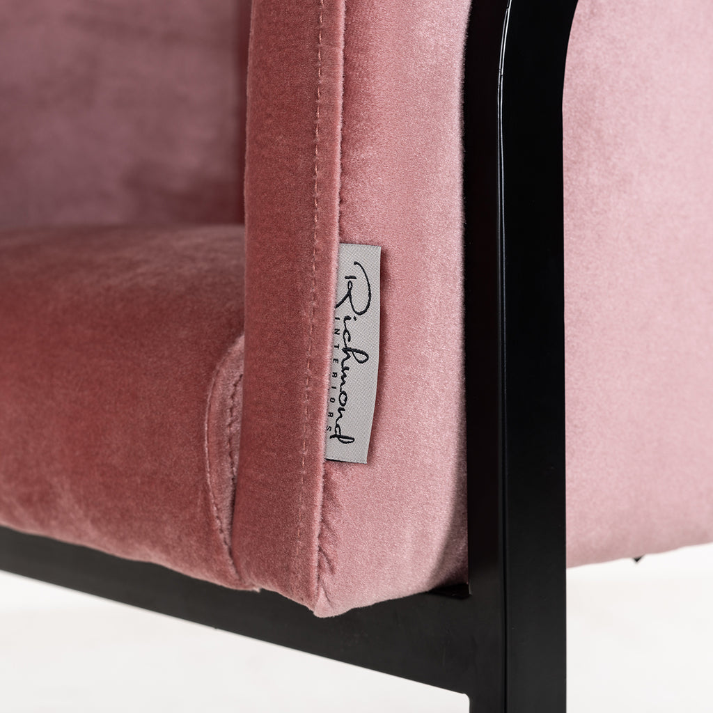 Stoel Chiara blush velvet (Genova 706 Blush)