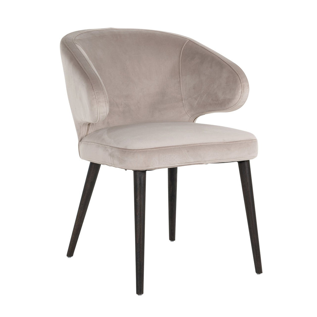 Chaise Indigo en velours kaki