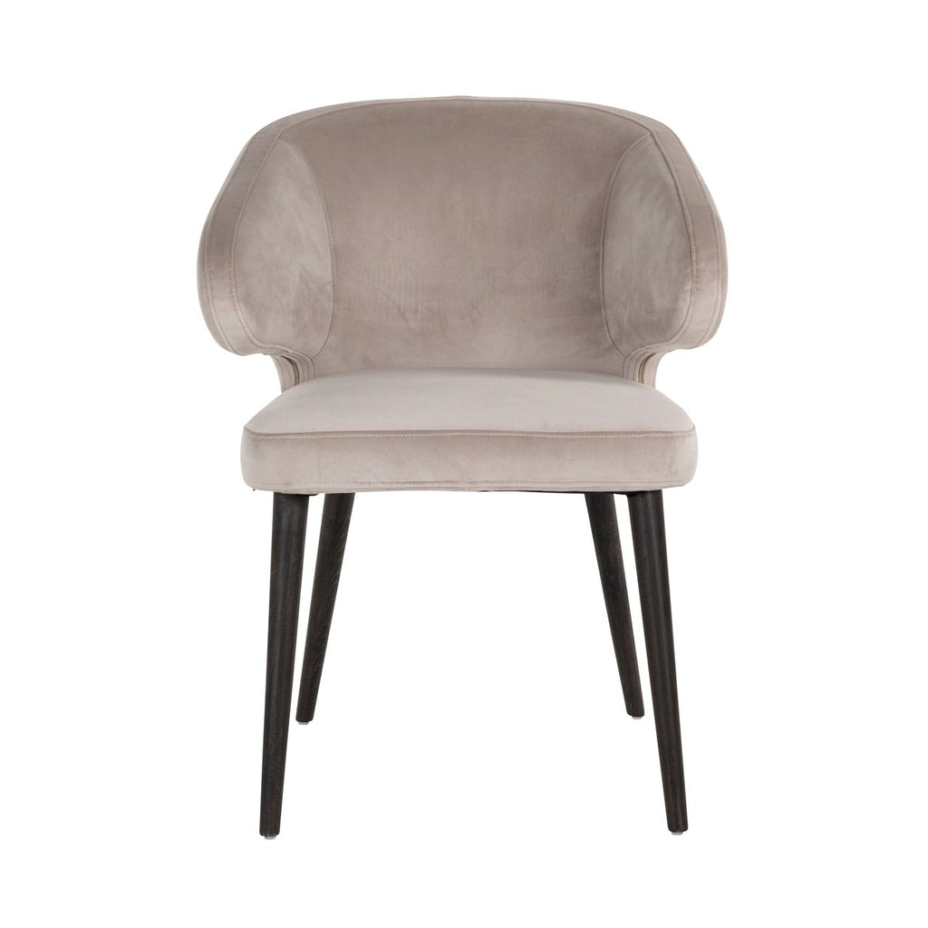 Chaise Indigo en velours kaki