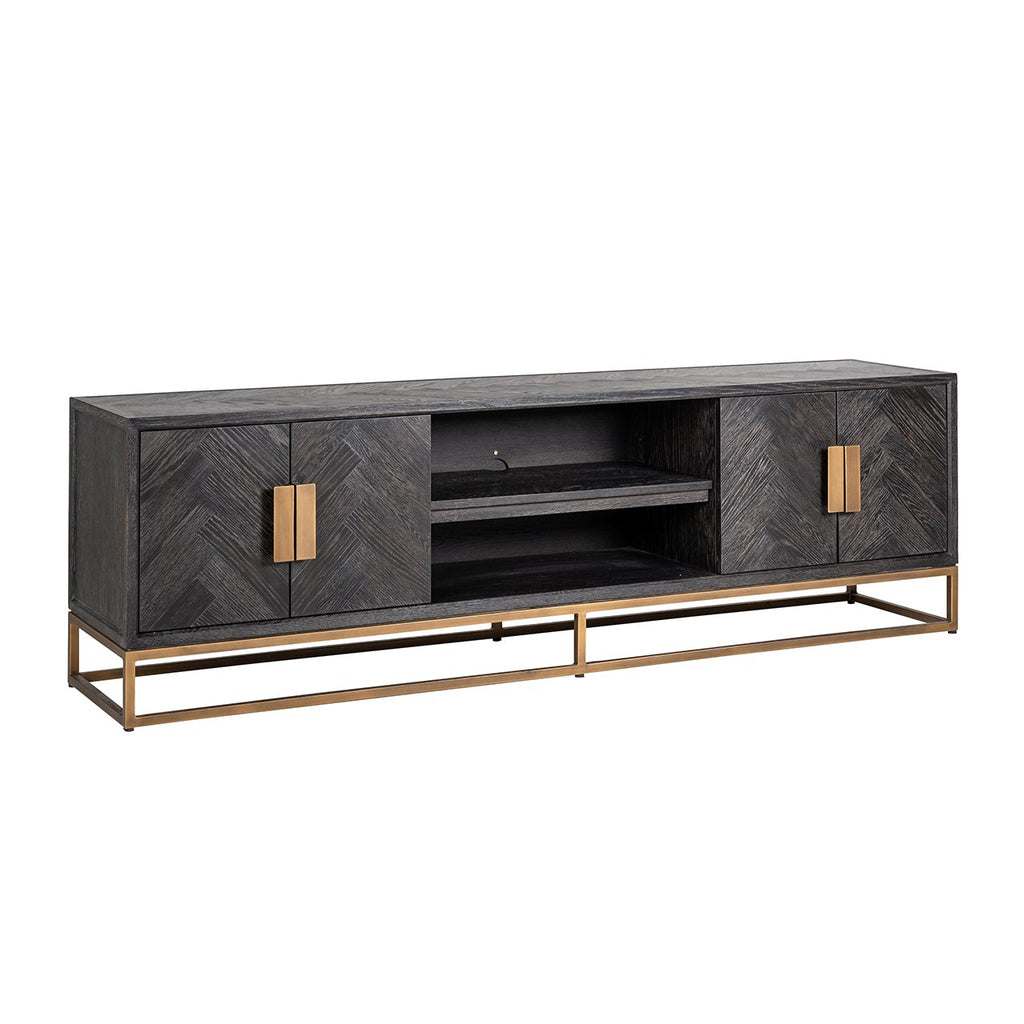 TV-Sideboard Blackbone Messing 4-türig 200