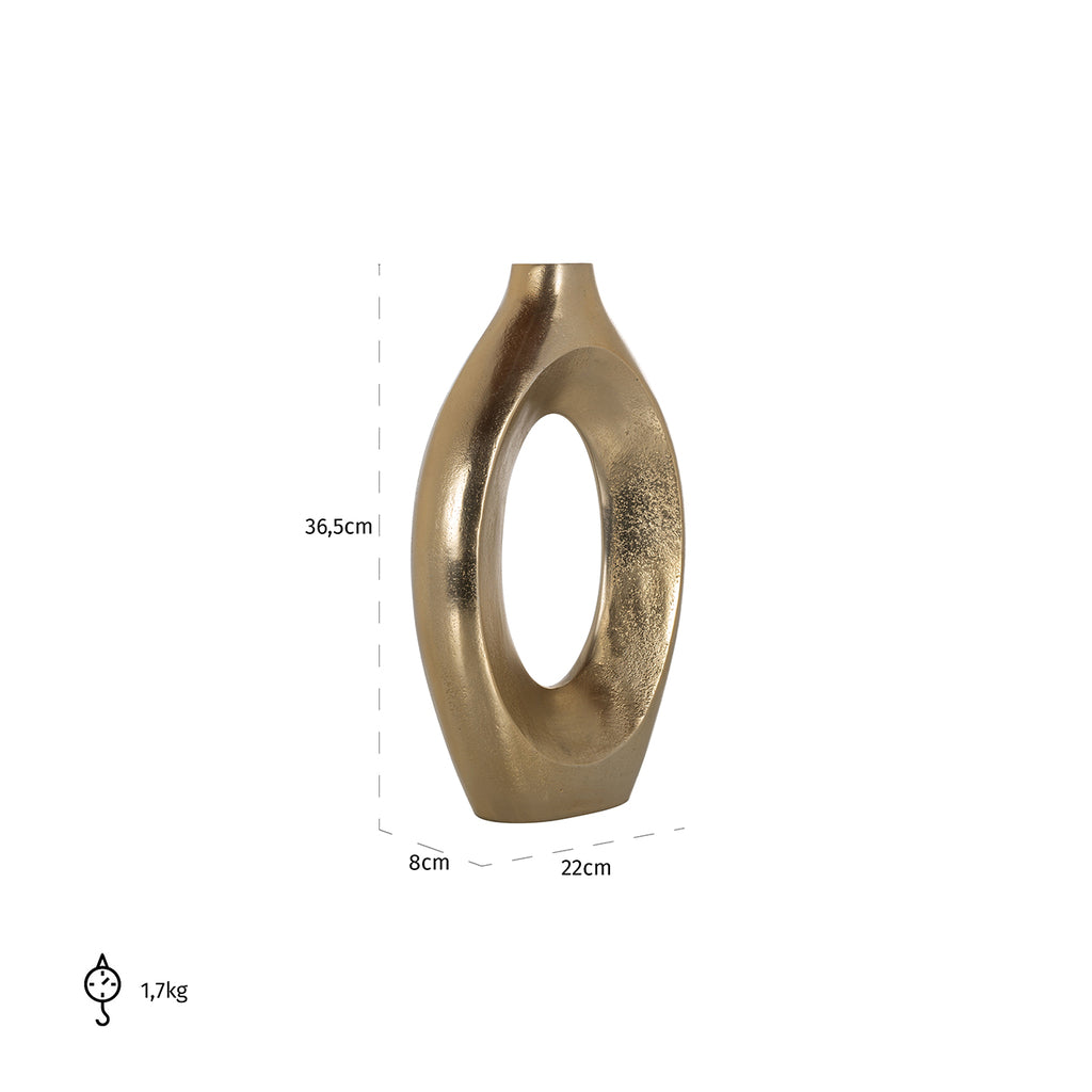 Vase Alma large (Brushed Gold)
