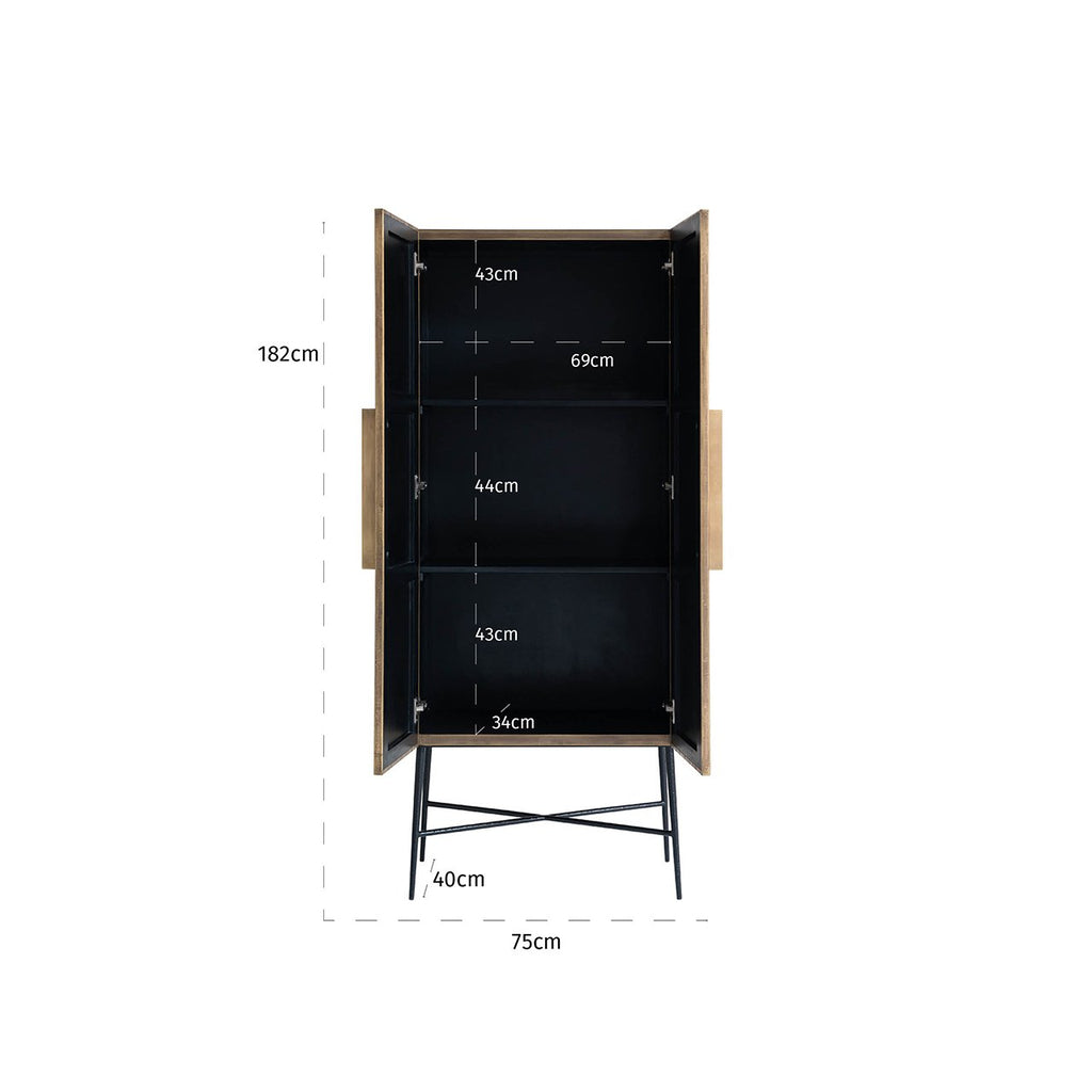 Ironville 2-door cabinet