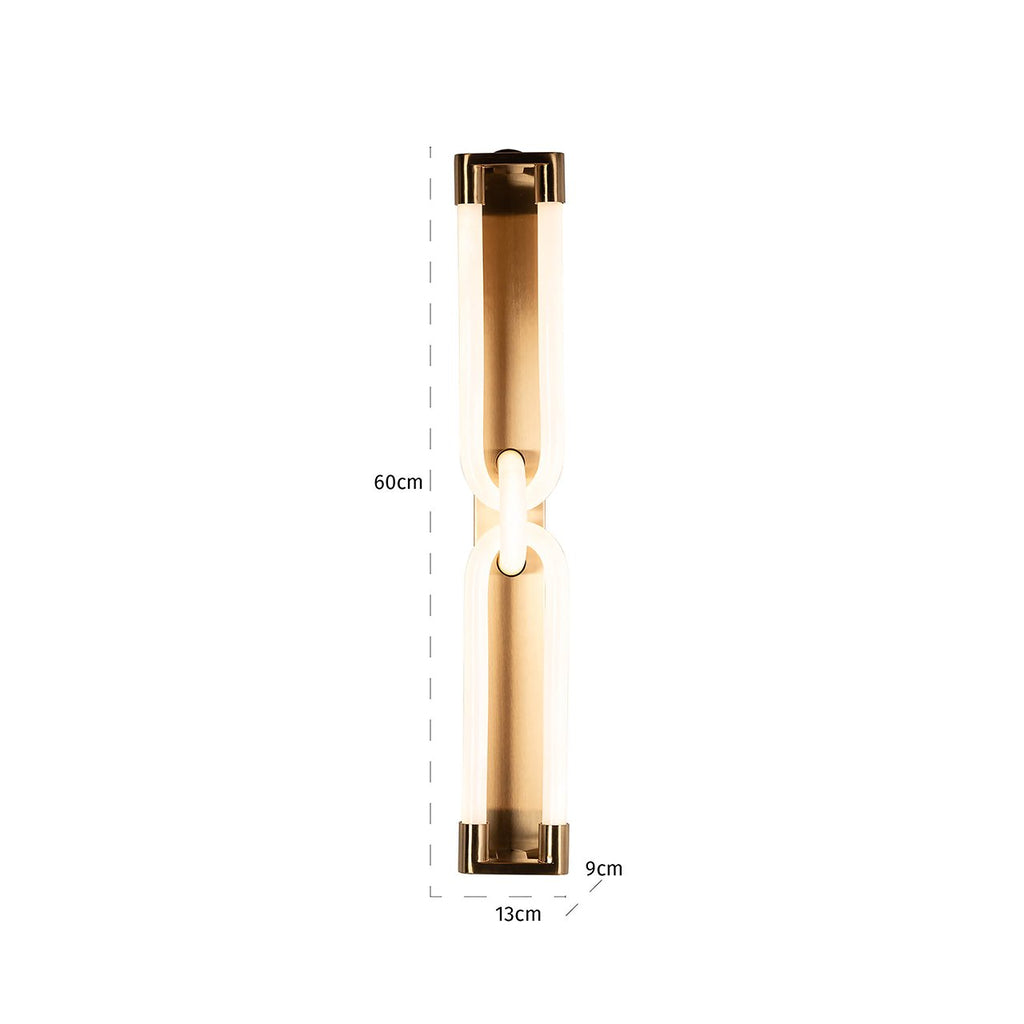 Wandleuchte Lysa (Gebürstetes Gold)